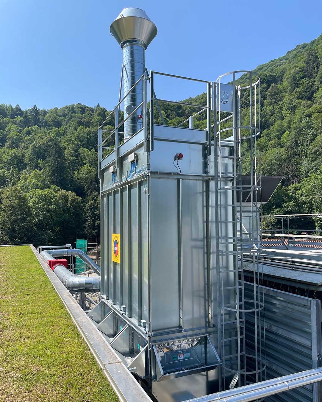 Filtro a maniche autopulente ATEX - Impianto di aspirazione Mion Ventoltermica